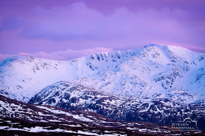 Winter Peaks at Dusk IV - Creach Bheinn (Morvern) from Druim Glas, Ardgour