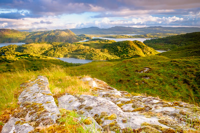 Midsummer Moidart – Loch Moidart and Eilean Shona from Egnaig Hill, Glenuig, Moidart